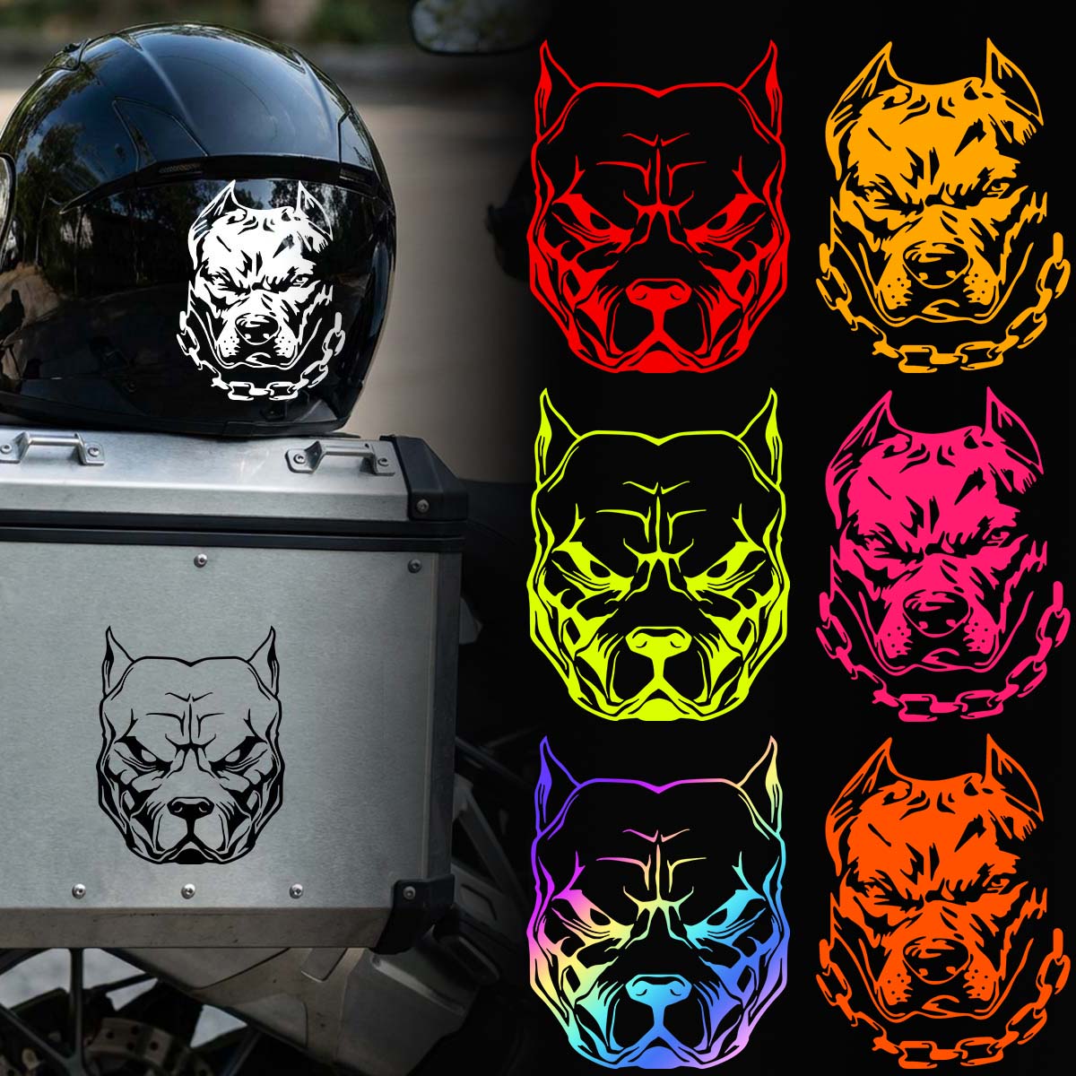 Motorcycle Gear Dogs - Набор из 2-х разноцветных наклеек с