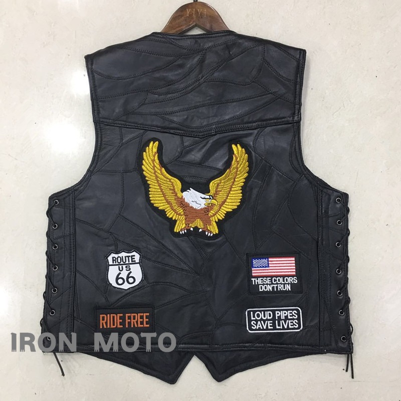 Motorcycle Gear Vest - НОВЫЙ Мотоциклетный жилет для мужчин: кожаный