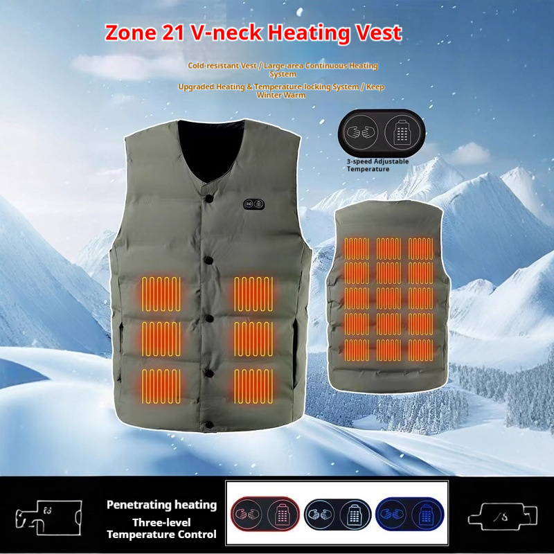 Motorcycle Gear Vest - Зимний новый стиль, 21-зонный жилет с