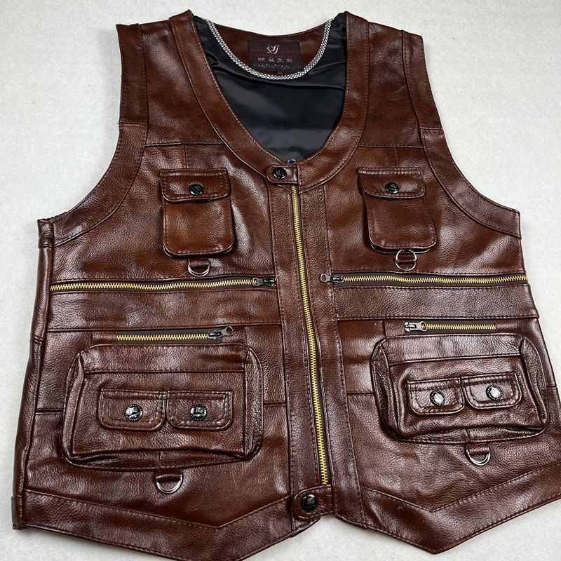 Жилет из натуральной кожи из в – обзор и цена Motorcycle Gear Vest