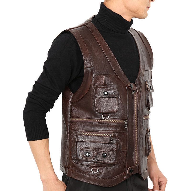 Жилет из натуральной кожи из в – обзор и цена Motorcycle Gear Vest