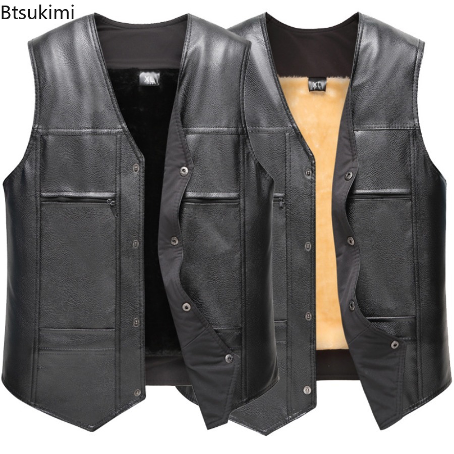 Осень-зима, новый мужской кожа – обзор и цена Motorcycle Gear Vest