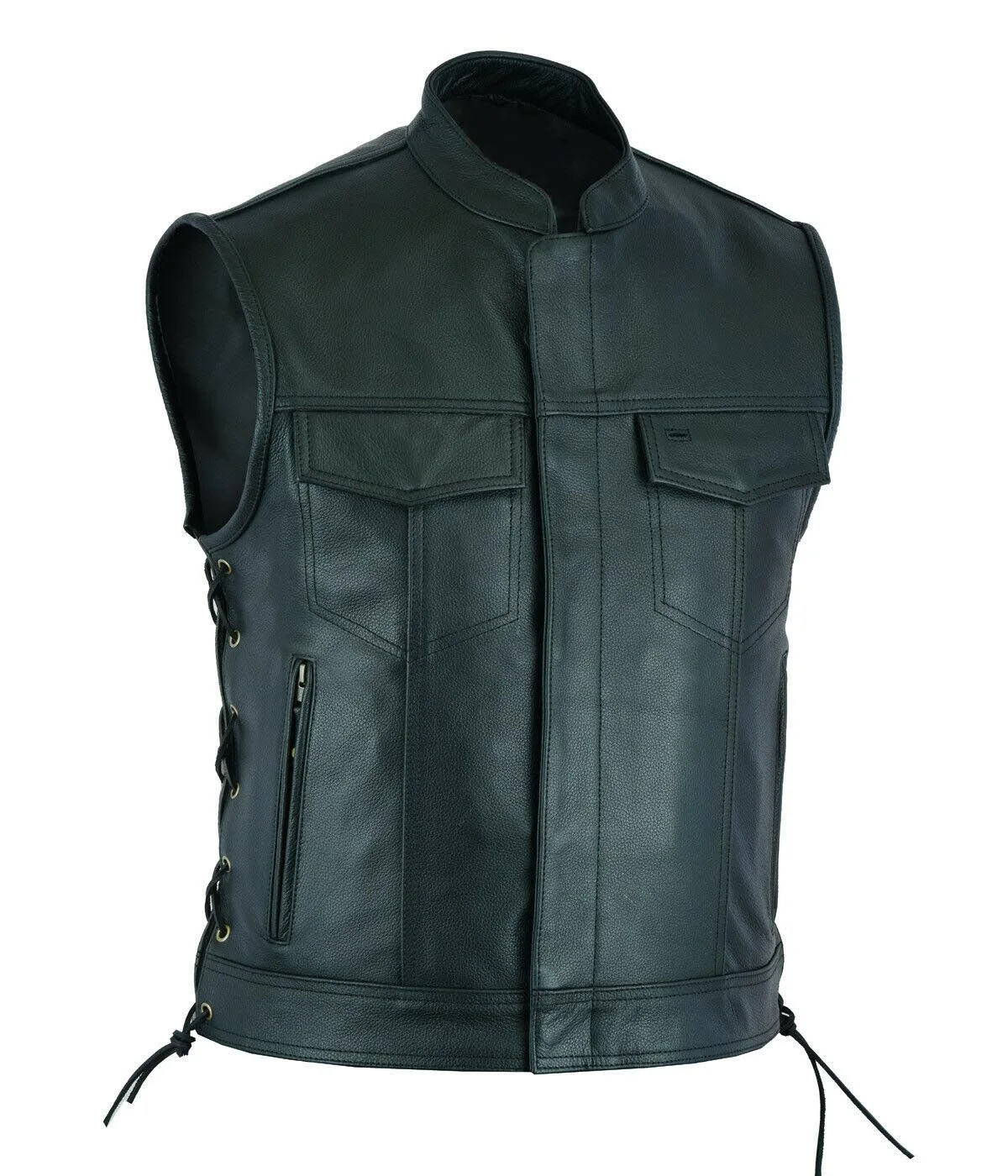 Жилет кожаный панк модное повс – обзор и цена Motorcycle Gear Vest